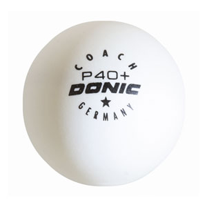 DONIC Tischtennisball P40+ weiss 6 Stk. (1Stern)