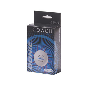 DONIC Tischtennisball P40+ weiss 6 Stk. (2Sterne)