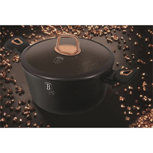 Berlinger Haus 10 pcs Marble Coating Cookware Set (Black Rose)