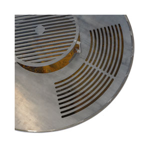 Mr.Grill Feuerschale Rusty 100cm mit Holzfach