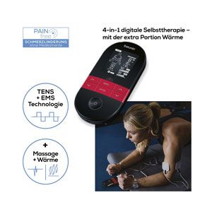 Beurer Digital TENS/EMS EM 59 mit Wärmefunktion & 4 Elektroden