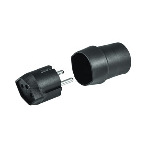 Fix-Adapter CH T12 - D CEE7 schwarz