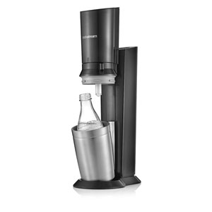 SodaStream Crystal black/metal inkl. 1 Glaskaraffen Quick Connect