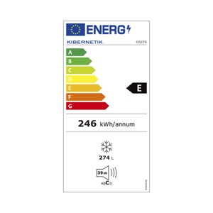 Kibernetik FSP Gefrierschrank 270 Liter, No Frost