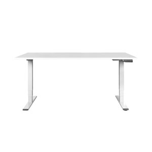 Contini höhenverstellbarer Bürotisch 1.4x0.8m weiss / Gestell weiss RAL9016