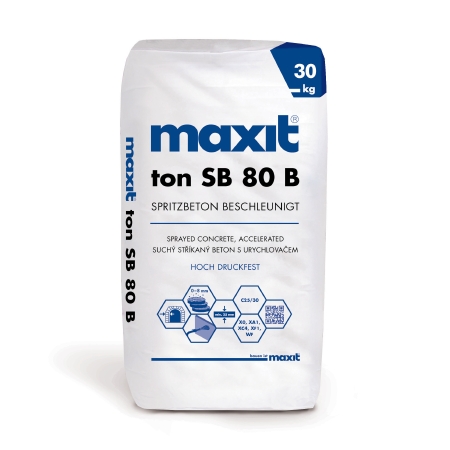 maxit ton SB 80 B Trocken-Spritzbeton beschleunigt - C30/37