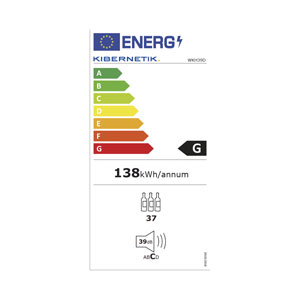 Kibernetik WKH39D Weinklimaschrank 2 Zonen