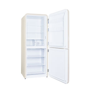 Kibernetik KSTK401 Retro Kühl-Gefrierkombination beige