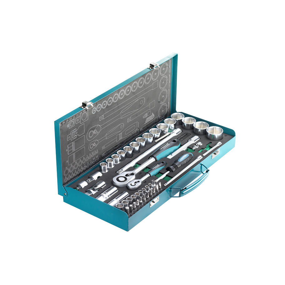 technocraft Steckschlüsselsatz 1/4" + 1/2" 53tlg