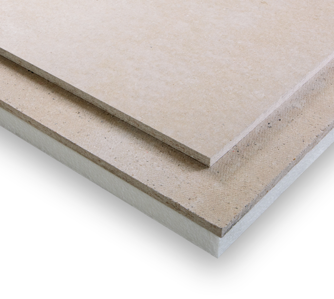 Rigidur Estrichelement 50 PS - Kaschierung mit Polystyrolplatte