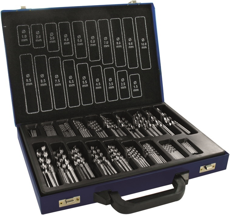 Spiralbohrer Koffer HSS-G 170tlg. 1-10 b