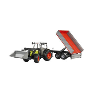 Bruder Claas Nectis 267 F mit Frontlader & Anhänger