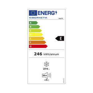 Kibernetik GS272 Gefrierschrank No Frost weiss