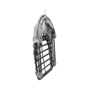 FS-STAR Hängestuhl mit Kissen 100x120x195cm grau