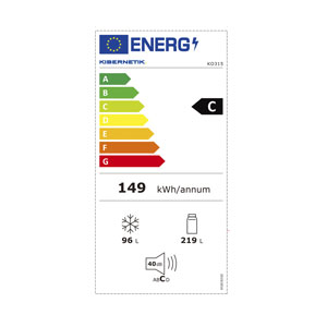 Kibernetik FSP Kühl-Gefrierkombination 315 Liter ( C )