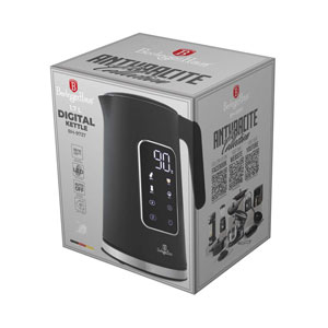Berlinger Haus Wasserkocher 1.7L mit Digitalanzeige Anthracite Collection