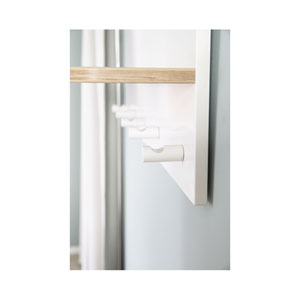 roba Wandgarderobe Ava mit Ablage weiss