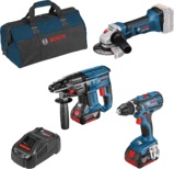 Bosch Akku 3 Tool Set GSR, GBH, GWS