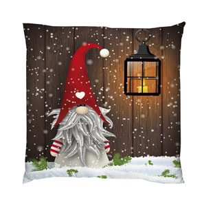 dameco LED Kissen Motiv: Wichtel und Laterne Grösse: 40cmx40cm
