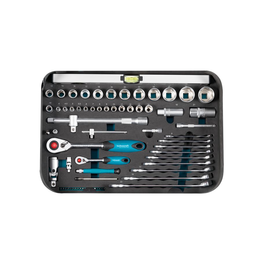 technocraft ABS-Werkzeugkoffer PRO CHROME 152-tlg