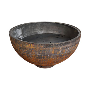 Mr. Grill Feuerschale Rusty mit Grillring 100cm und Zubehör