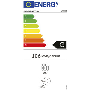 Kibernetik WKE 24 Einbau Weinklimaschrank