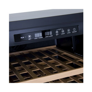 Kibernetik WKH120F01 Weinklimaschrank Chromstahl