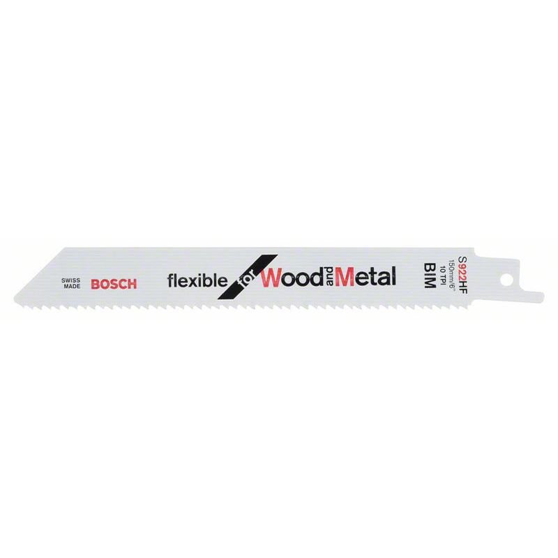 Bosch Säbelsägeblatt S 922 HF Flexible for Wood and Metal 5VPE