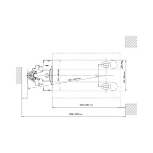 Ekström Halbelektrischer Hubwagen 1.5T / 1150mm