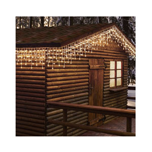 Ekström LED Lichtervorhang Outdoor "Icicle" 360 LED mit 72 Strängen 1000x52cm, warm weiss