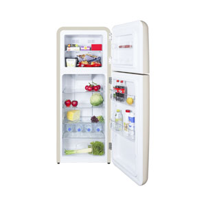 Kibernetik KSTK253 Retro Kühl-Gefrierkombination beige