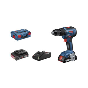 Bosch GSR 18V-55 + 2 x 4.0 Ah PC + GAL18V-40 + L-BOXX