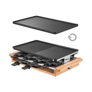 BergerLanz Bamboo Raclette Grill für 8 Pers.