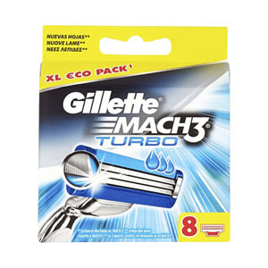 Gillette Mach3 Turbo 8er Klingen