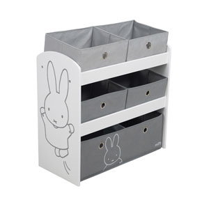 roba Spiel & Aufbewahrungsregal Miffy mit 5 Stoffboxen