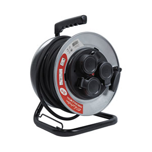 Ekström Kabelrolle Metall 3xT13 & 1xT12 30M