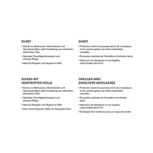 Dorbena Kissen mit versteppter Hülle medium 50x70cm