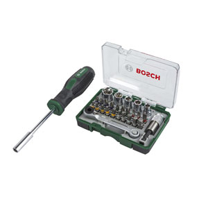 Bosch 27-teiliges Mini-Ratschen-Set + Handschraubendreher