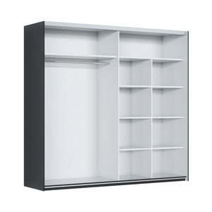 CONTINI Schwebetürenschrank SPOT 219 x 206 x 62.5cm