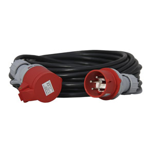 Verlängerungskabel PVC Kabel 5x4mm2, 32A, 20 Meter