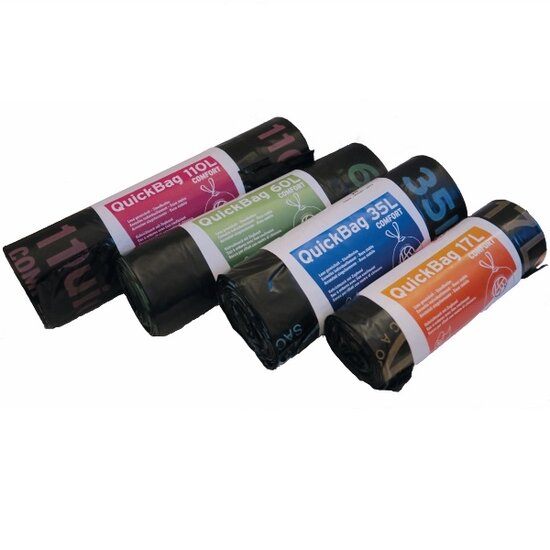 Abfallsack QB schwarz OKS 35 Liter