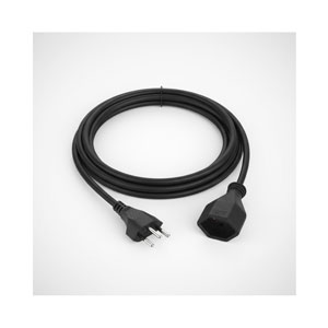 Ekström 5M Verlängerungskabel schwarz
