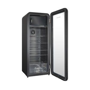 Kibernetik RKS256 Retro Getränkekühlschrank schwarz