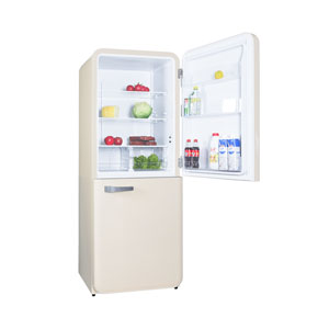 Kibernetik KSTK401 Retro Kühl-Gefrierkombination beige