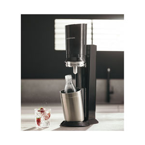 SodaStream Crystal black/metal inkl. 1 Glaskaraffen Quick Connect
