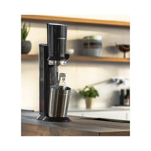 SodaStream Crystal black/metal inkl. 1 Glaskaraffen Quick Connect
