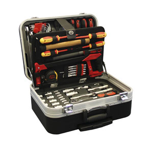 Werkzeugkoffer fahrbar 136-teilig