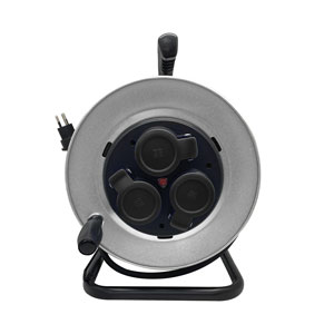 Ekström Kabelrolle Metall 3xT13 & 1xT12 30M