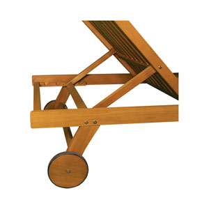 Contini Sonnenliege mit Kissen Taupe