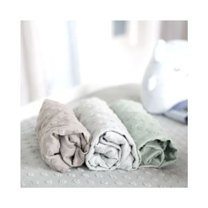 roba Spannbezug für Wickelauflagen 75 x 85 cm frosty green